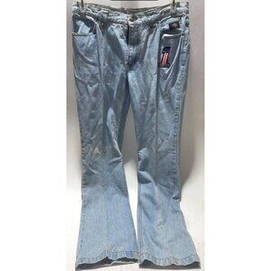 Harley Davidson Womens Bootcut Jeans Blue Denim Classic Logo Size 6